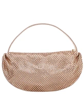 Nina Half Moon Crystal Netting Bag