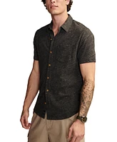 Lucky Brand Men's Linen Short Sleeve Button Down Shirt