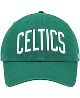 Men's '47 Brand Kelly Green Boston Celtics Clean Up Wordmark Adjustable Hat