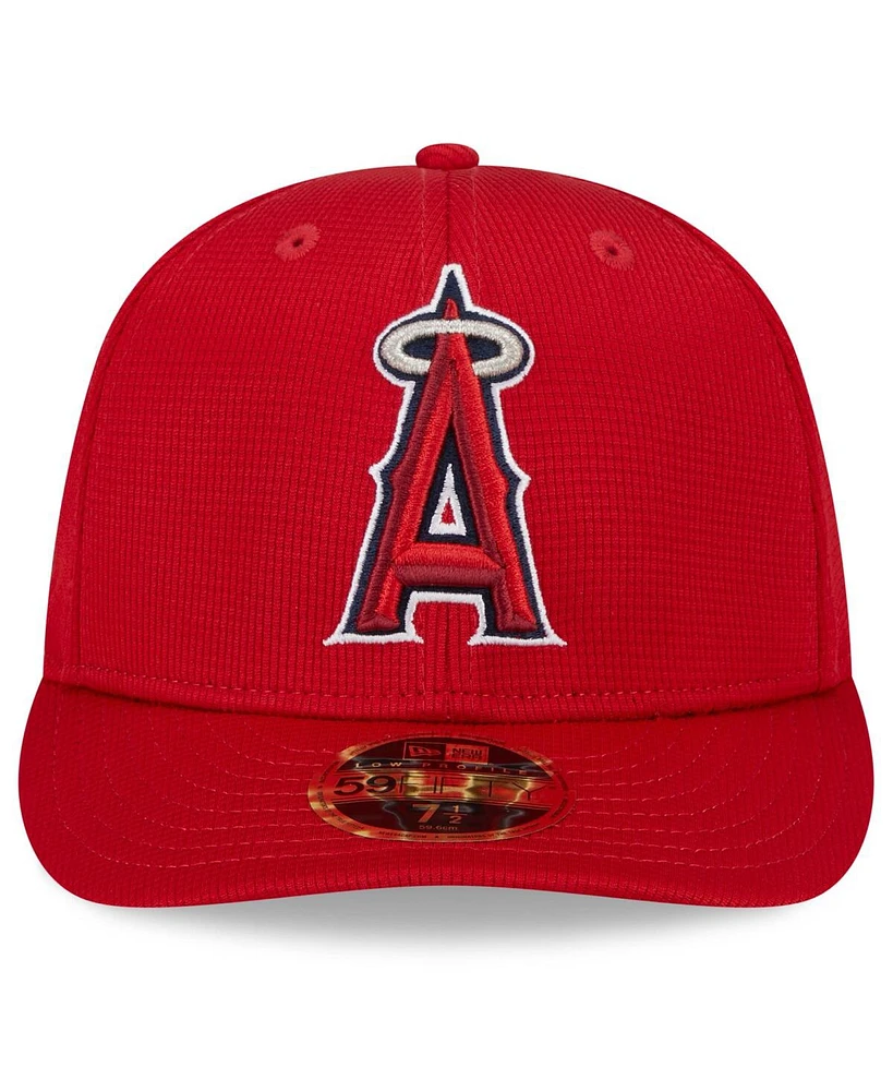 Men's New Era Red Los Angeles Angels 2024 Spring Training Low Profile 59FIFTY Fitted Hat