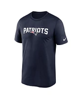 Men's Nike Navy New England Patriots Legend Wordmark Performance T-shirt