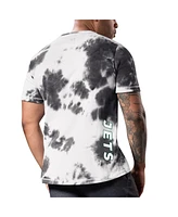 Men's Msx by Michael Strahan Black New York Jets Freestyle Tie-Dye T-shirt