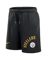 Men's Nike Black Pittsburgh Steelers Arched Kicker Shorts