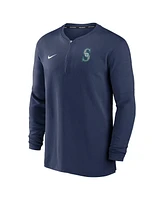Nike Men's Navy Seattle Mariners Authentic Collection Game Time Performance Quarter-Zip Top