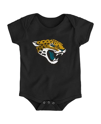 Baby Boys and Girls Black Jacksonville Jaguars Team Logo Bodysuit
