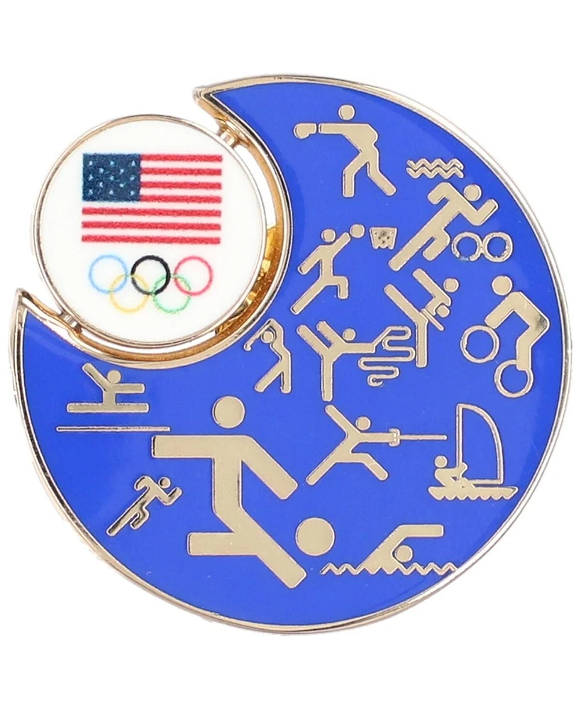 Team Usa Pictogram Spinner Lapel Pin