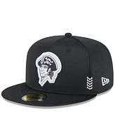 Men's New Era Black Pittsburgh Pirates 2024 Clubhouse 59FIFTY Fitted Hat