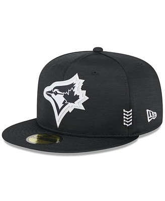 Men's New Era Black Toronto Blue Jays 2024 Clubhouse 59FIFTY Fitted Hat
