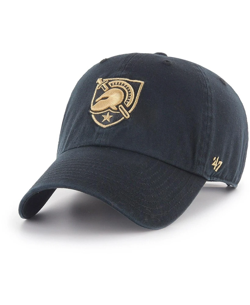 Men's '47 Brand Black Army Black Knights Clean Up Adjustable Hat