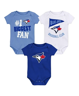 Baby Boys and Girls Fanatics Toronto Blue Jays Fan Pennant 3-Pack Bodysuit Set