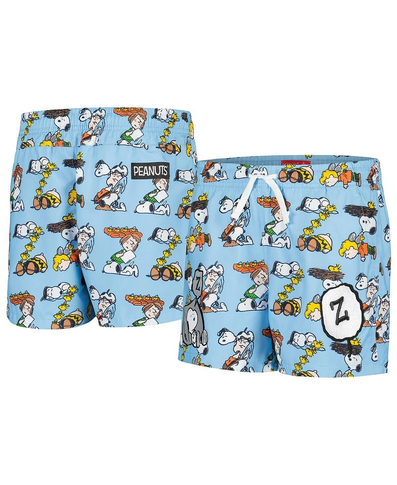 Big Boys Freeze Max Blue Peanuts Snoopy Sleep Shorts