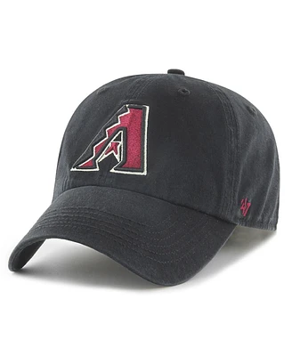 Men's '47 Brand Black Arizona Diamondbacks Franchise Logo Fitted Hat