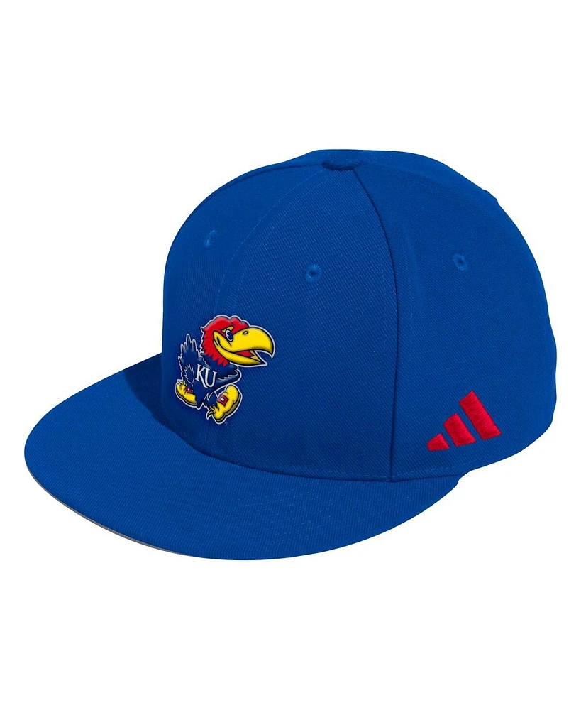 Men's adidas Royal Kansas Jayhawks On-Field Baseball Fitted Hat