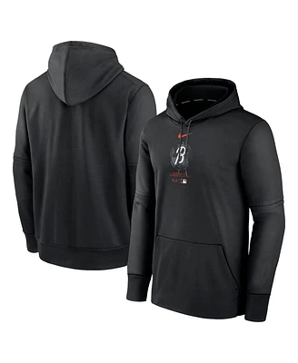 Men's Nike Black Baltimore Orioles City Connect Practice Performance Pullover Hoodie