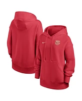 Women's Nike Red Barcelona Drac Pack Oversized Phoenix Fleece Pullover Hoodie