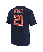 Big Boys Nike Yainer Diaz Navy Houston Astros Name and Number T-shirt