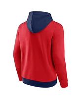 Men's Fanatics Navy, Red Minnesota Twins Chip In Pullover Hoodie