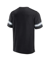 Men's Fanatics Black Las Vegas Raiders Jersey Tackle V-Neck T-shirt