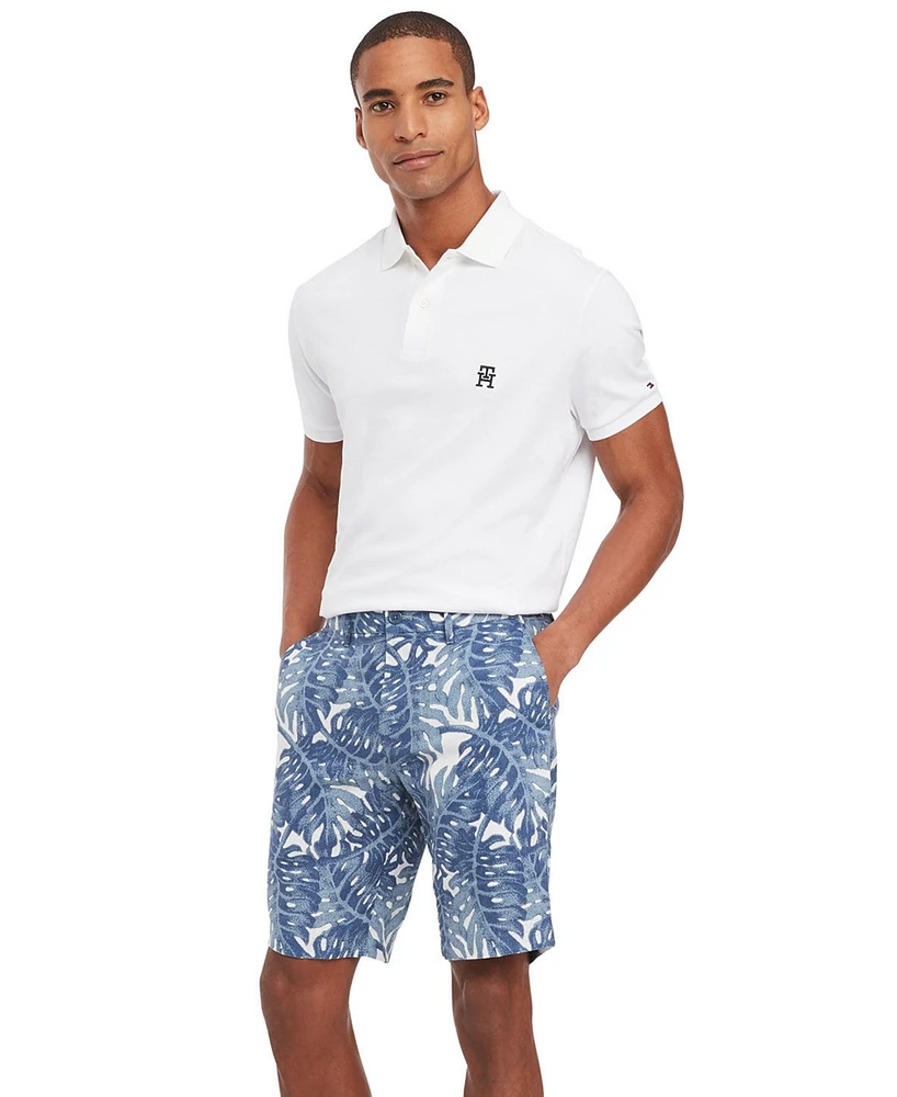 Tommy Hilfiger Men's Harlem Tropical Print Linen Shorts