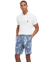 Tommy Hilfiger Men's Harlem Tropical Print Linen Shorts