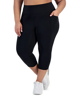Id Ideology Women's Plus Cropped 7/8 Leggings, Created for Macy's