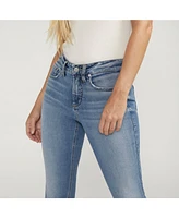 Silver Jeans Co. Women's Suki Mid Rise Curvy Fit Slim Bootcut
