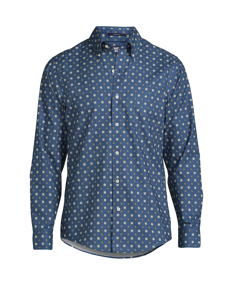 Lands' End Men's Traditional Fit No Iron Twill Shirt