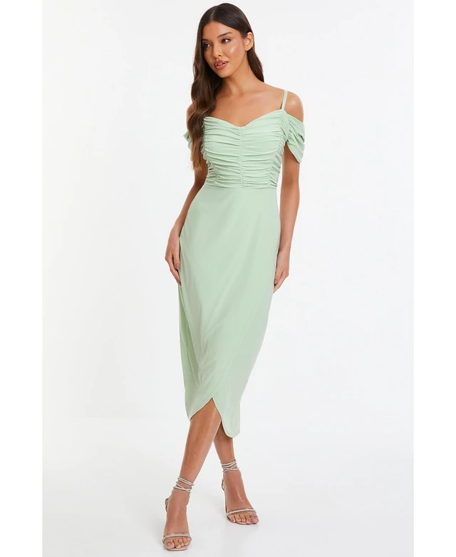 Quiz Women's Cold Shoulder Midi Dress | Connecticut Post Mall