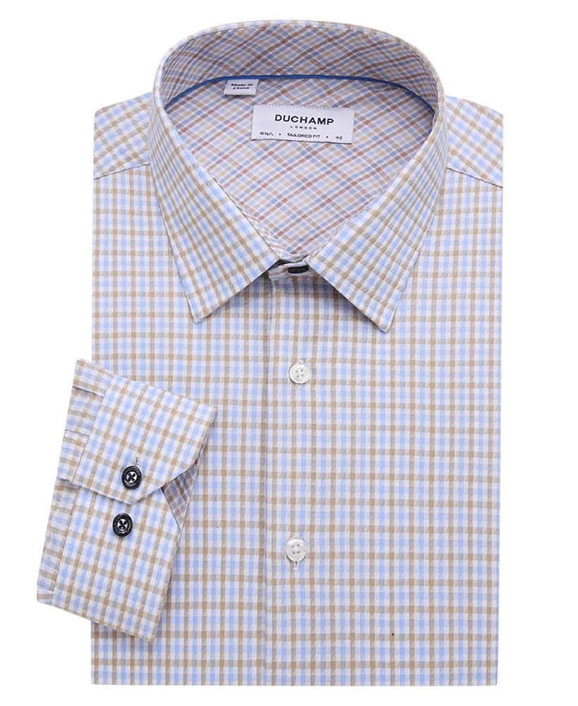 Duchamp London Men's Basketweave Dress Shirt