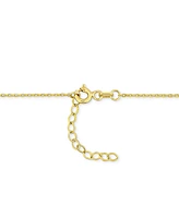 Ruby (1/6 ct. t.w.) & Diamond (1/5 ct. t.w.) Lariat Necklace in 10k Gold, 16-1/2" + 1-1/2" extender