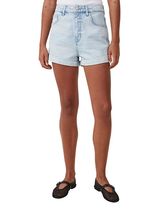 Cotton On Women's High Rise Classic Stretch Denim Short