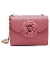 Anne Klein Square Flap with Floral Applique Crossbody