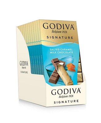 Godiva Signature Salted Caramel Milk Chocolate Mini Bars, Set of 12