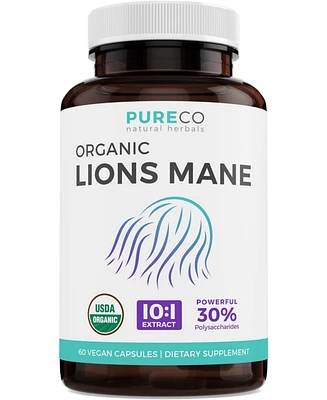 Usda Lions Mane 10:1 Extract - High Strength 30% Polysaccharides - for Energy, Memory and Focus