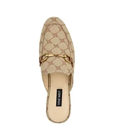 Nine West Women's Bhalya Round Toe Slip-On Flat Casual Mules