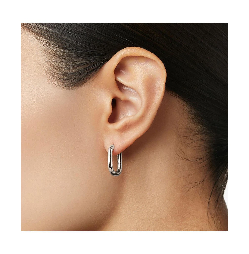 Ana Luisa Silver Hoop Earrings - Rox Small Silver