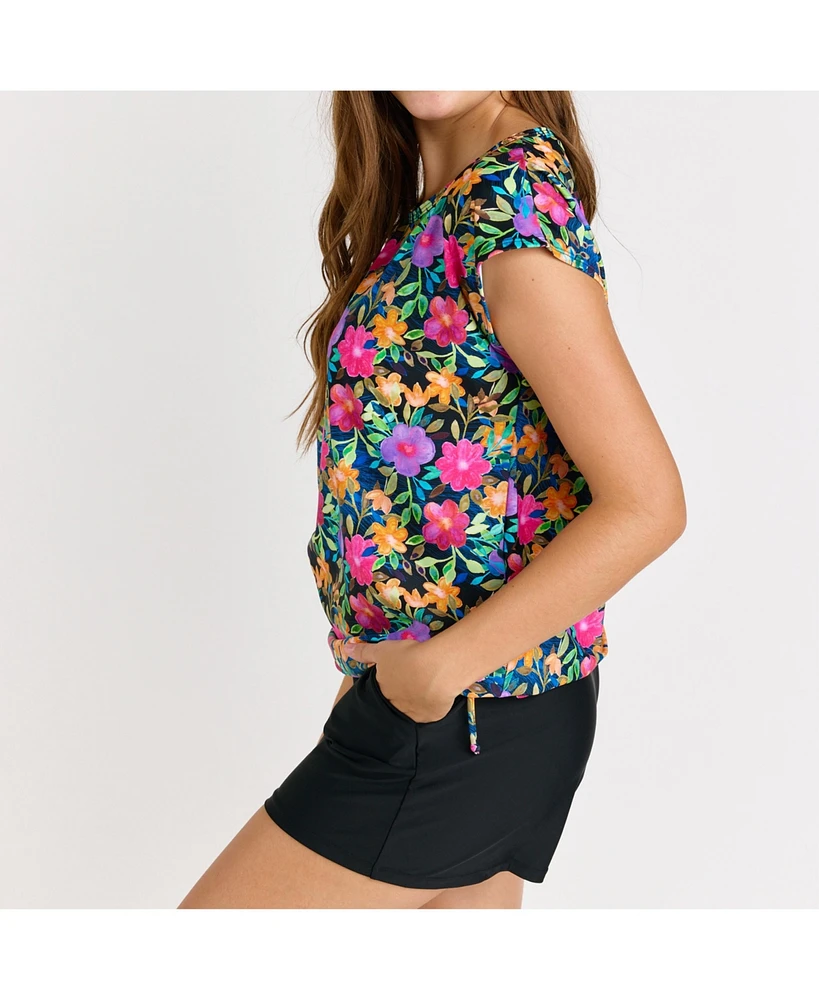 Calypsa Women's Daphne Loose Swim Top