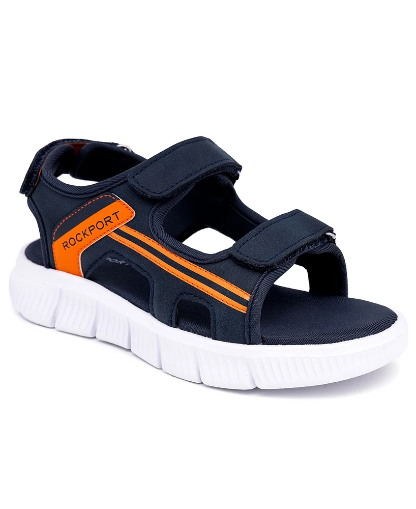 Rockport Little and Big Boys Rodney Open Toe Flat Sandals