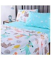 MarCielo 100% Girls Cotton Kids Bed Sheet Set - Full
