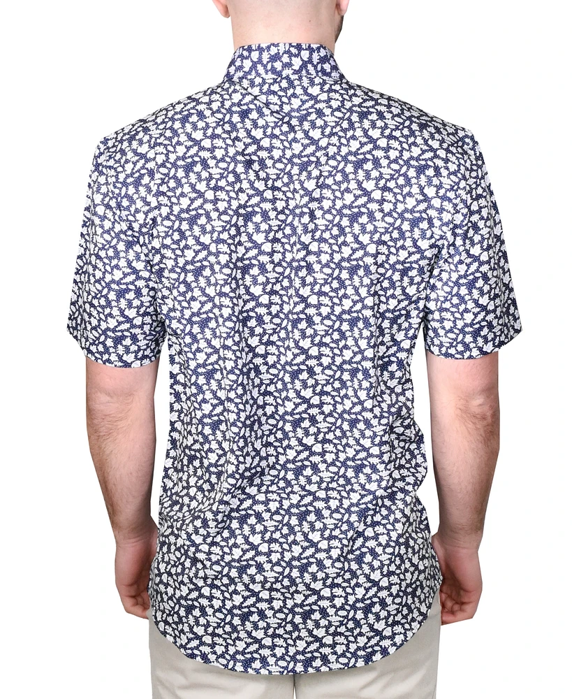 Vintage 1946 Men's Printed Short-Sleeve Woven Shirt