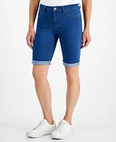 Jones New York Petite Lexington Denim Bermuda Shorts