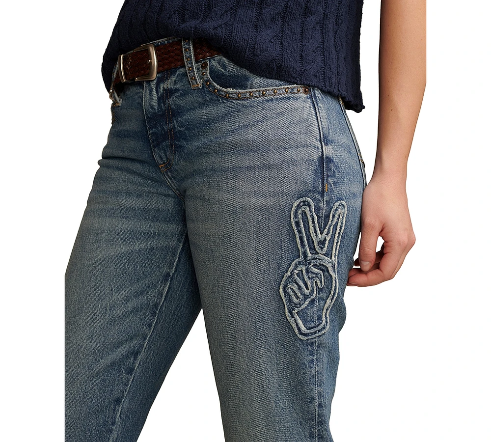Lucky Brand Women's Legend Peace Easy Rider Bootcut Jeans