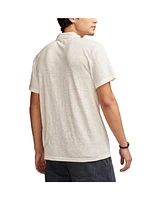 Lucky Brand Men's Burnout Slub Jersey Johny Collar Polo Shirt