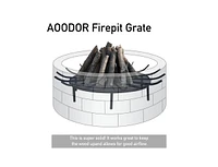 Aoodor Round Fire Pit Log Grate