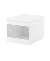 Furinno Peli Top Opening Litter Box Enclosure, Solid White