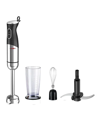 5 Core Hand Blender • 500W Immersion Blender • Electric Hand Mixer w 2 Mixing Speed 304 Steel Blades Hb 1516 New