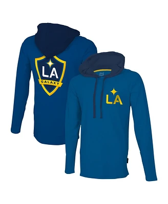 Men's Stadium Essentials Blue La Galaxy Tradition Raglan Hoodie Long Sleeve T-shirt