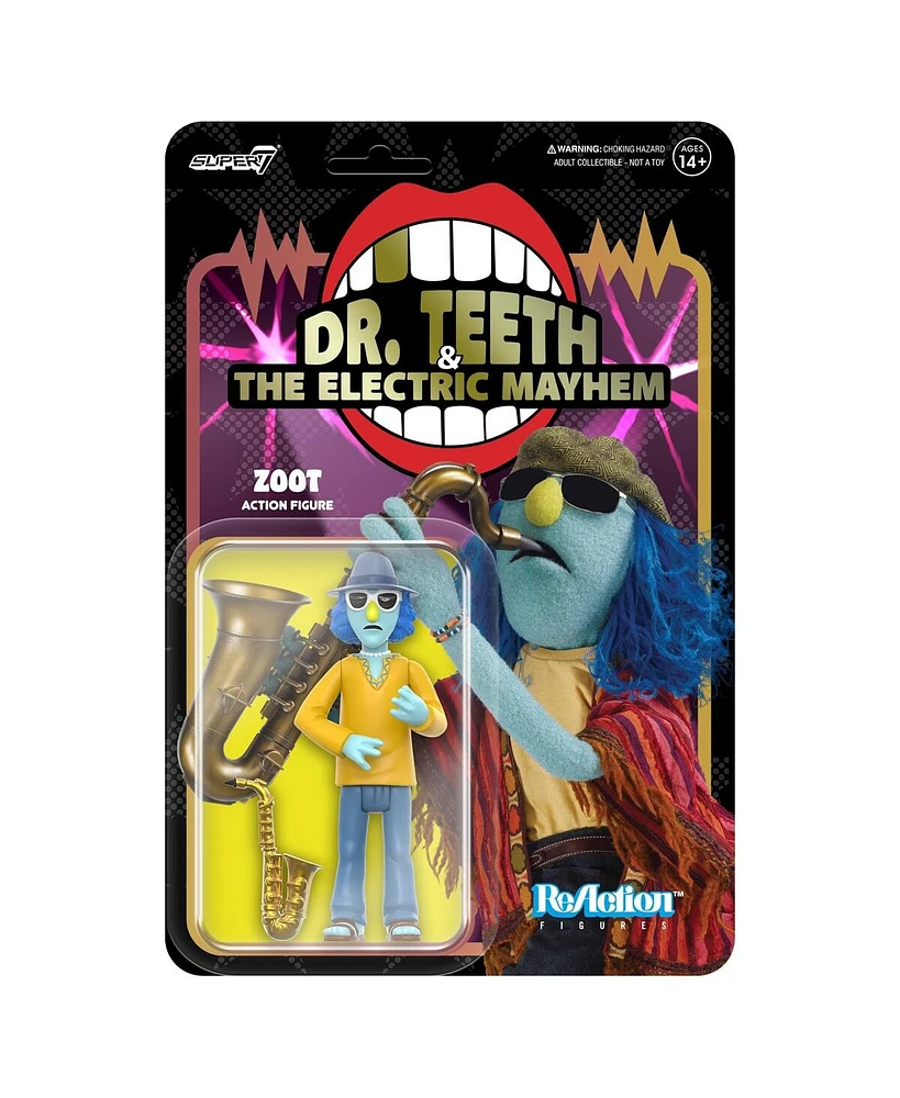 Super 7 Dr. Teeth & The Electric Mayhem Zoot The Muppets ReAction Figure - Wave 1