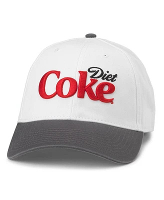 Men's and Women's American Needle White, Charcoal Diet Coke Ballpark Adjustable Hat