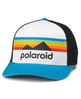 Men's and Women's American Needle White, Black Polaroid Sinclair Adjustable Hat
